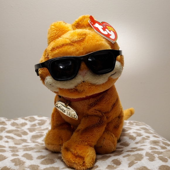 Garfield Movie TY Beanie Baby Cool Cat - Picture 2 of 12